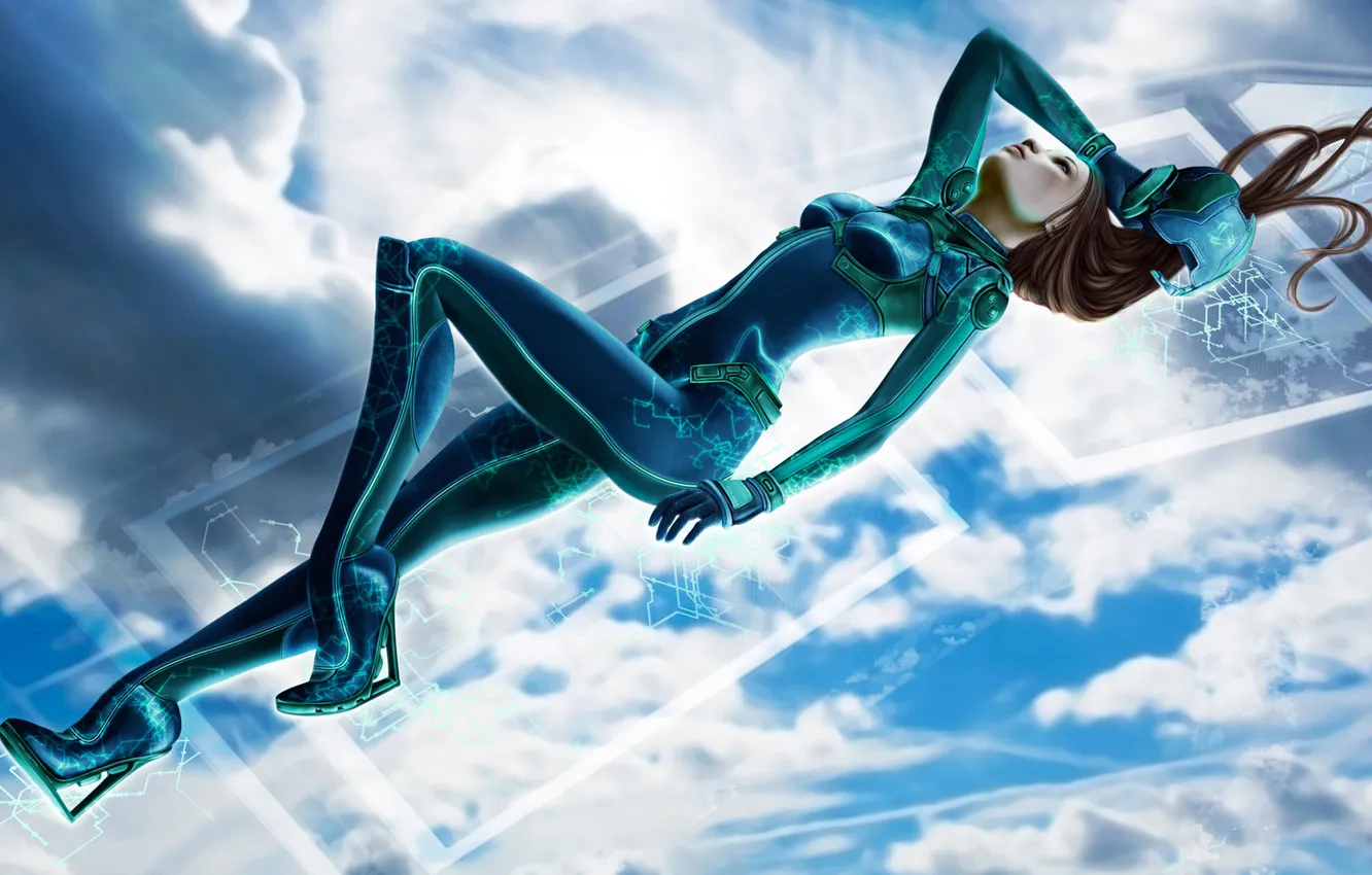 Photo wallpaper tech, suit