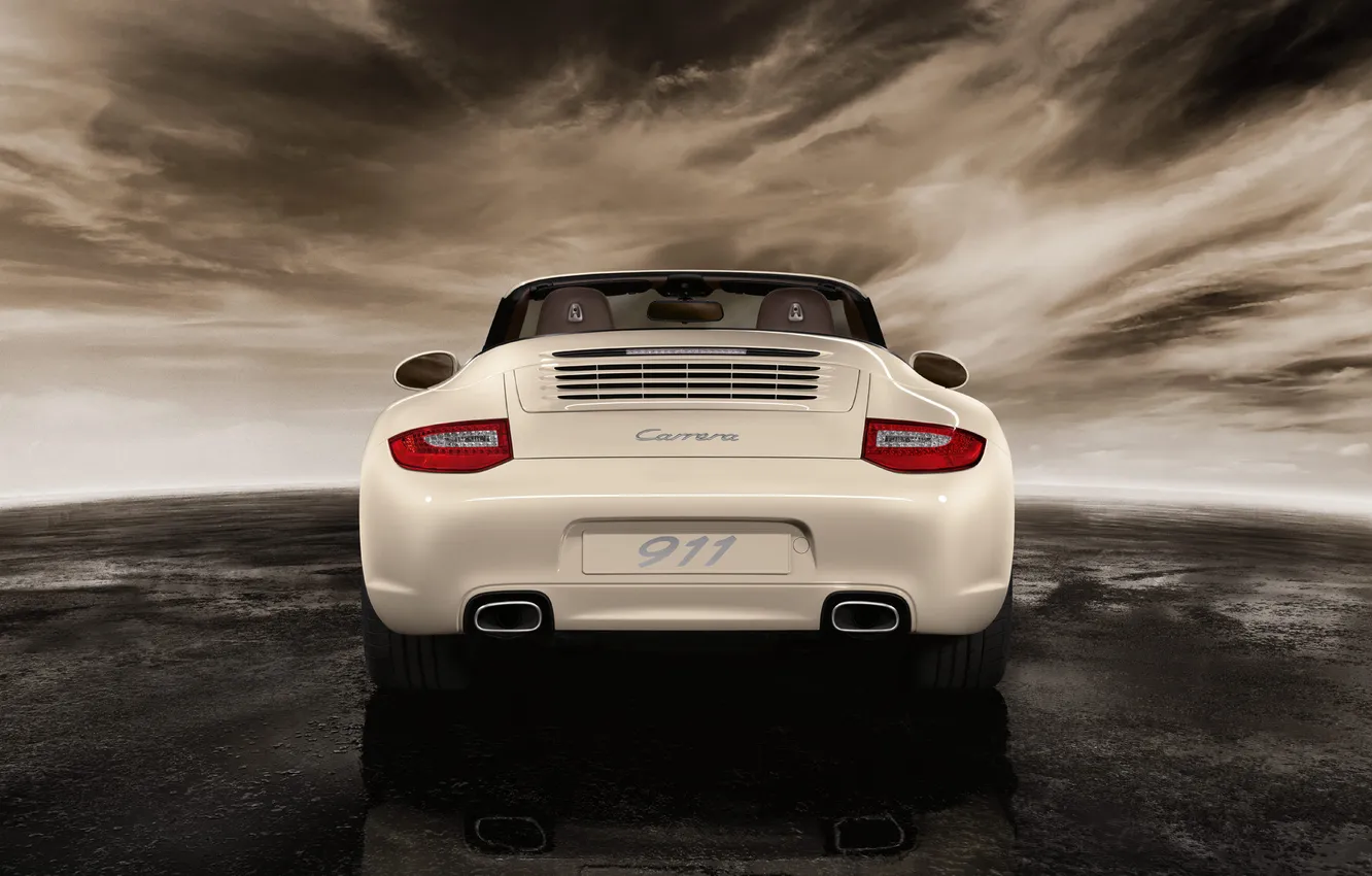 Photo wallpaper Porsche, convertible, carera