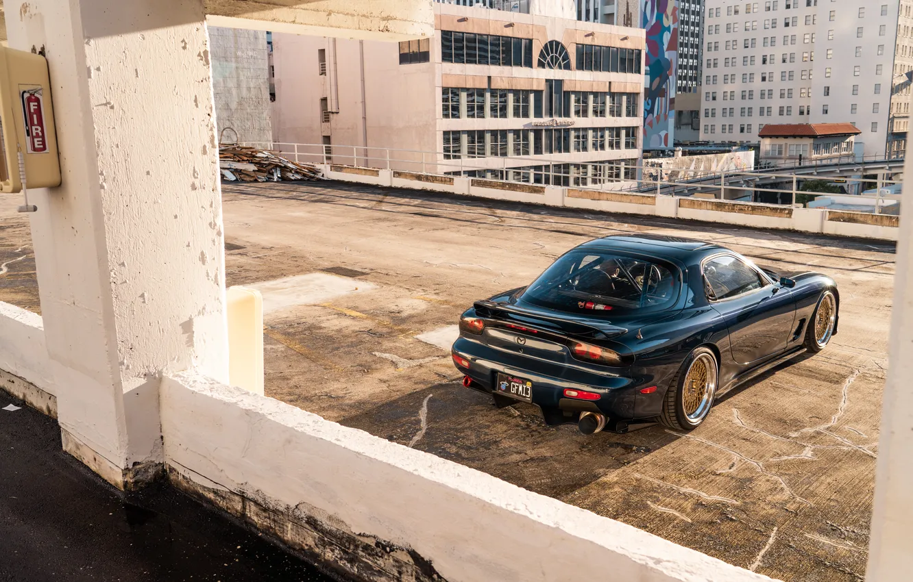 Photo wallpaper car, Mazda, rx7