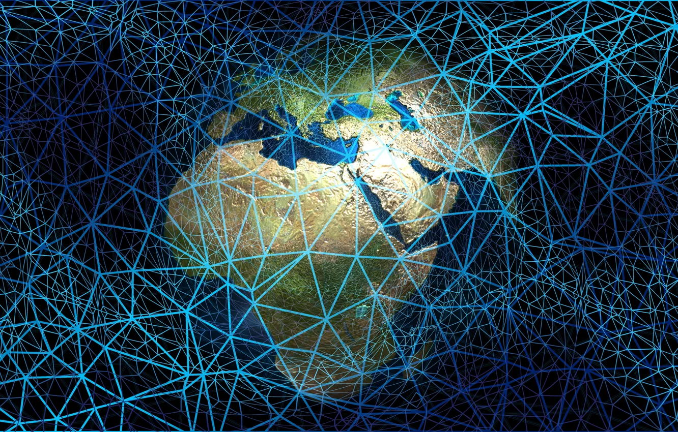 Photo wallpaper earth, network, web, Internet, web