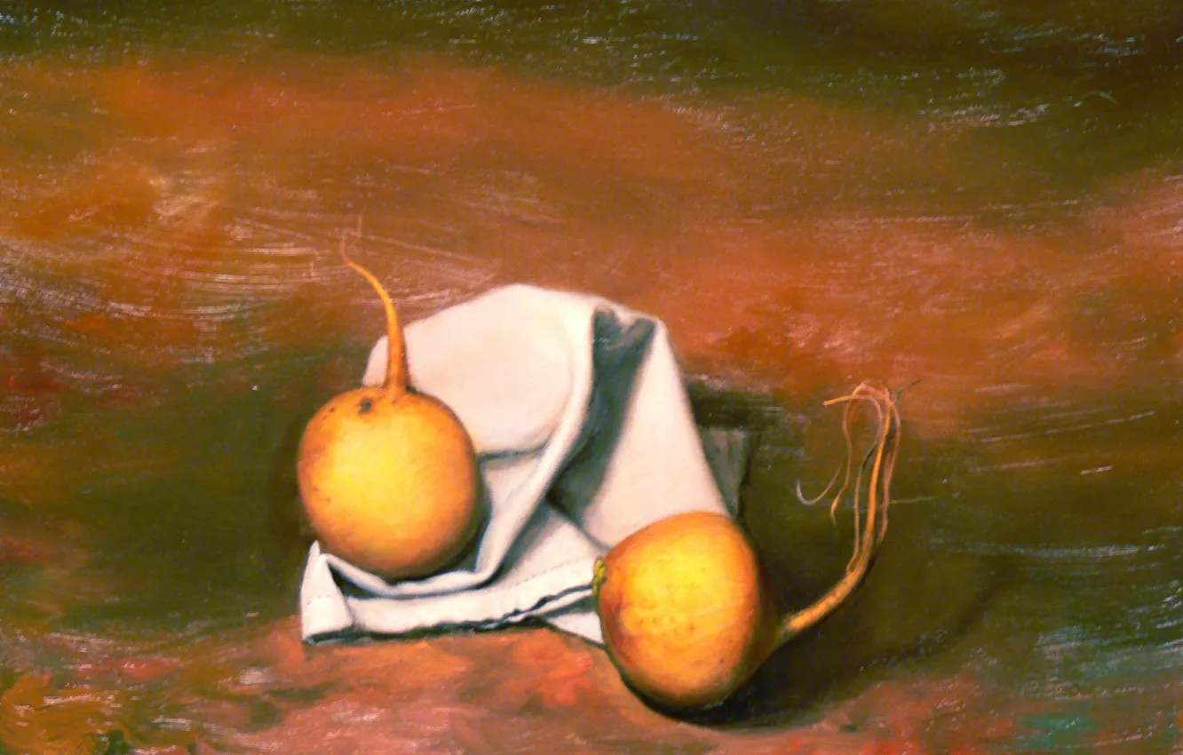 Photo wallpaper surrealism, bow, white fabric, Lazarev I. A