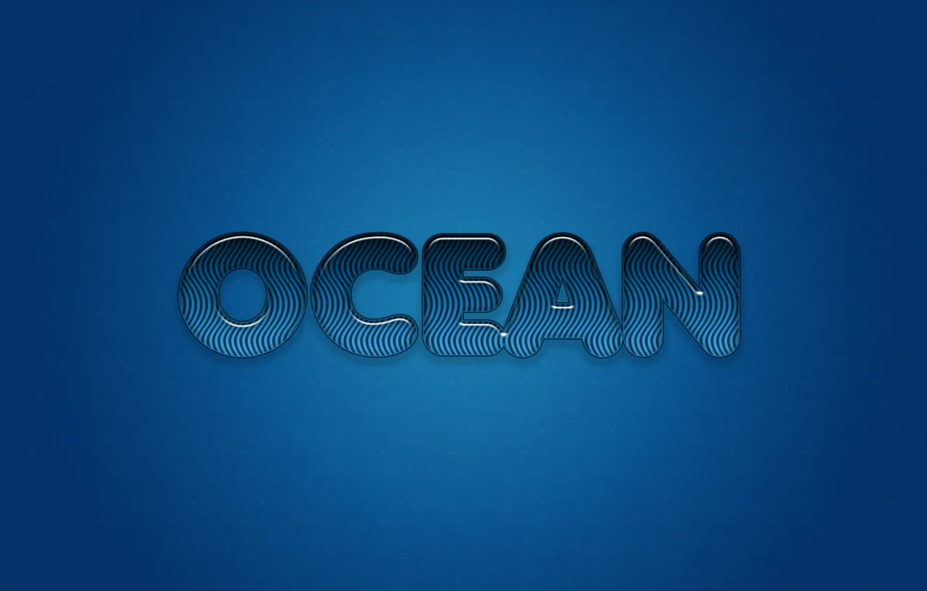Photo wallpaper letters, the ocean, minimalism, striped