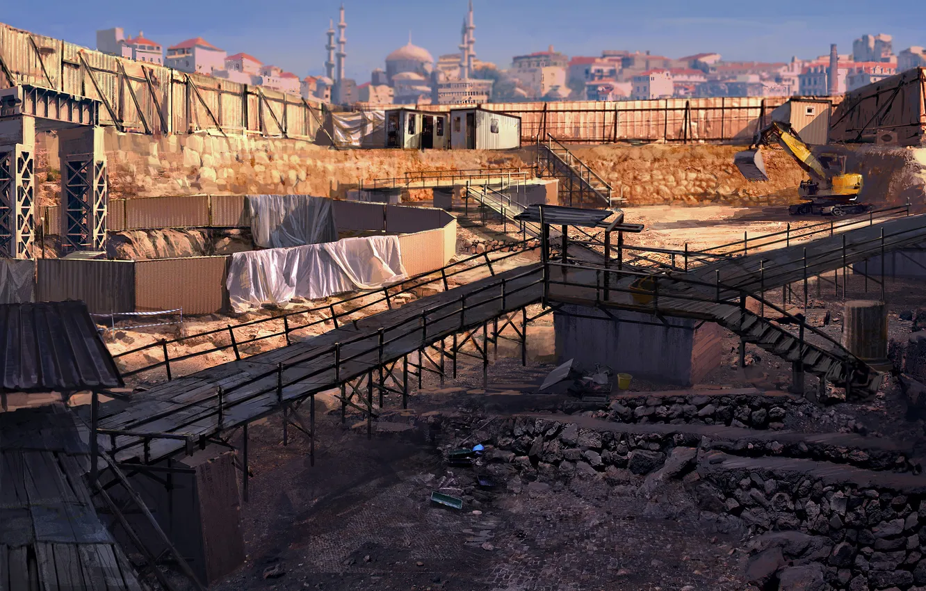 Photo wallpaper mosque, Istanbul, Constantinople, 007 Blood Stone