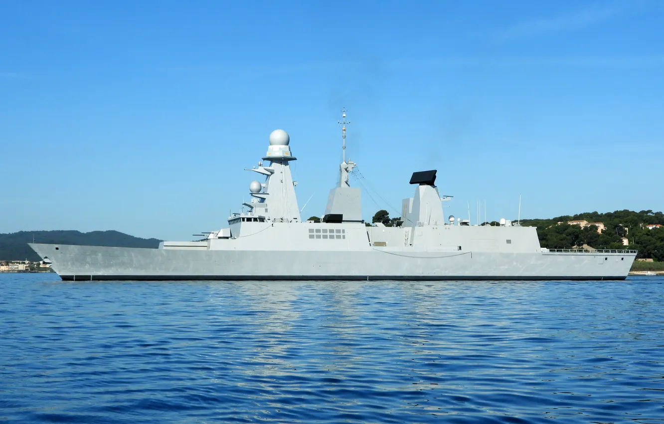Photo wallpaper France, frigate, D621, Shevalier Paul