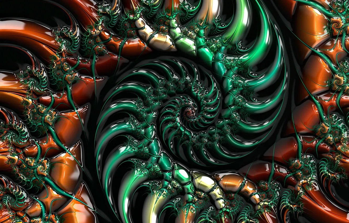 Photo wallpaper abstraction, pattern, spiral, fractal, ornament, symmetry, abstract background, tightening