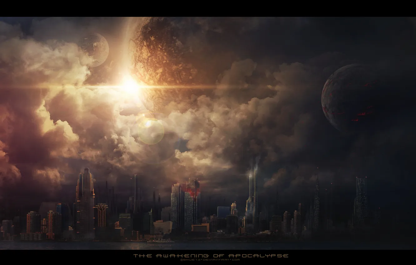 Photo wallpaper the city, Apocalypse, planet
