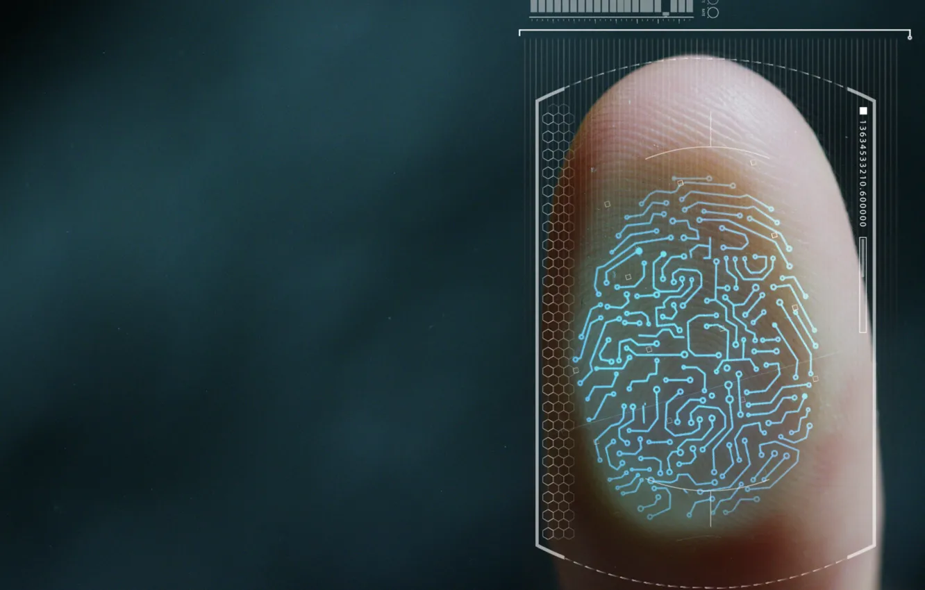 Photo wallpaper lines, finger, fingerprints