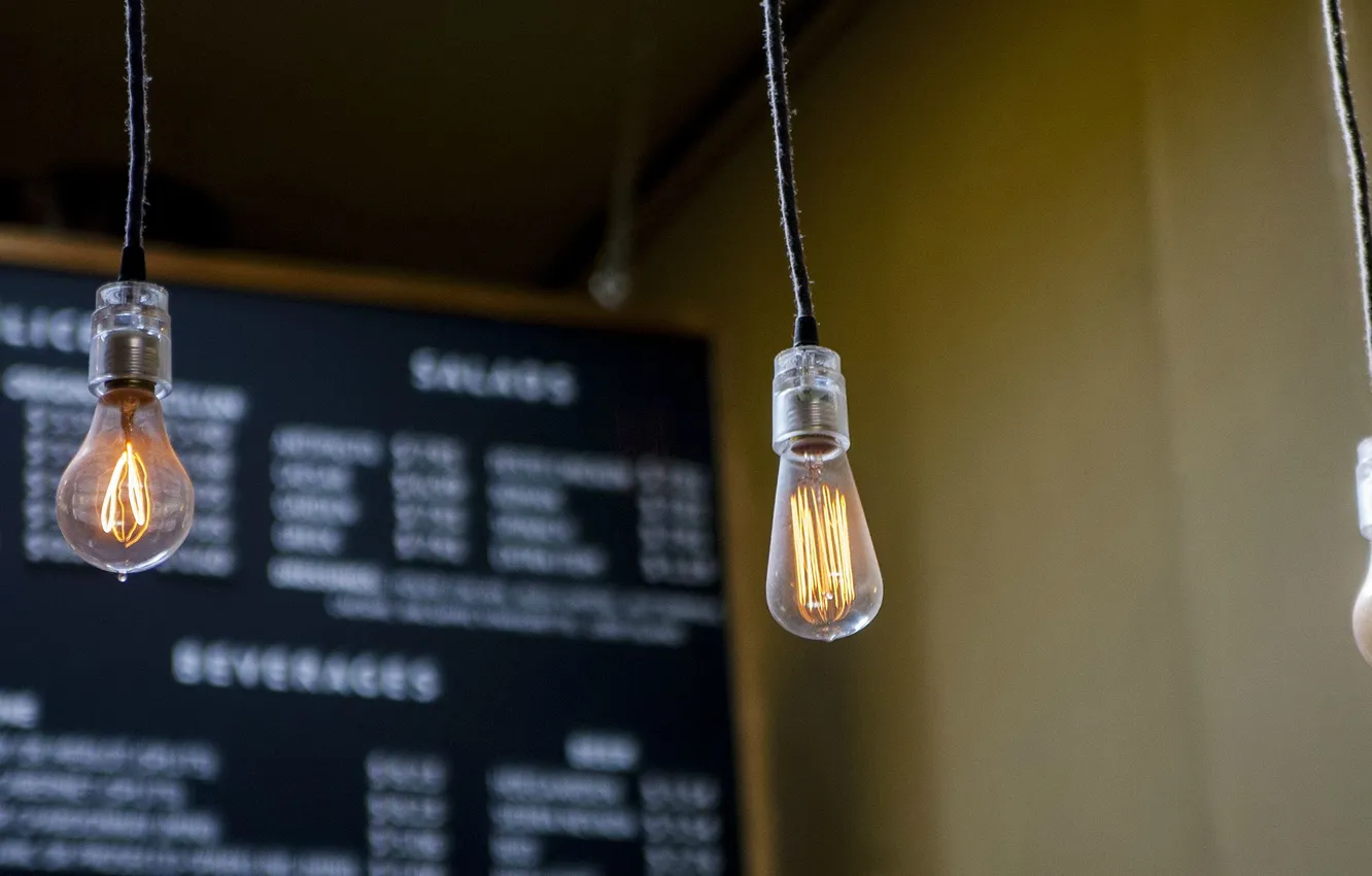 Photo wallpaper light, lamp, spiral, menu