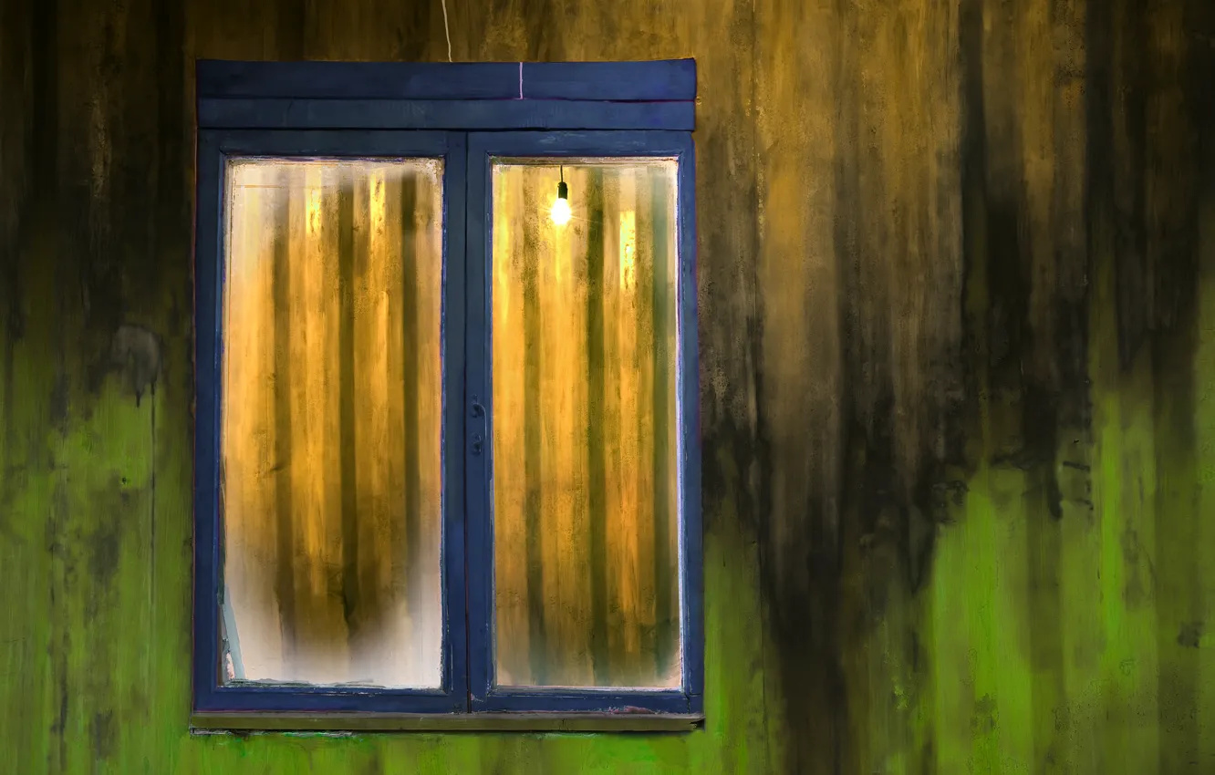 Photo wallpaper wall, window, texture