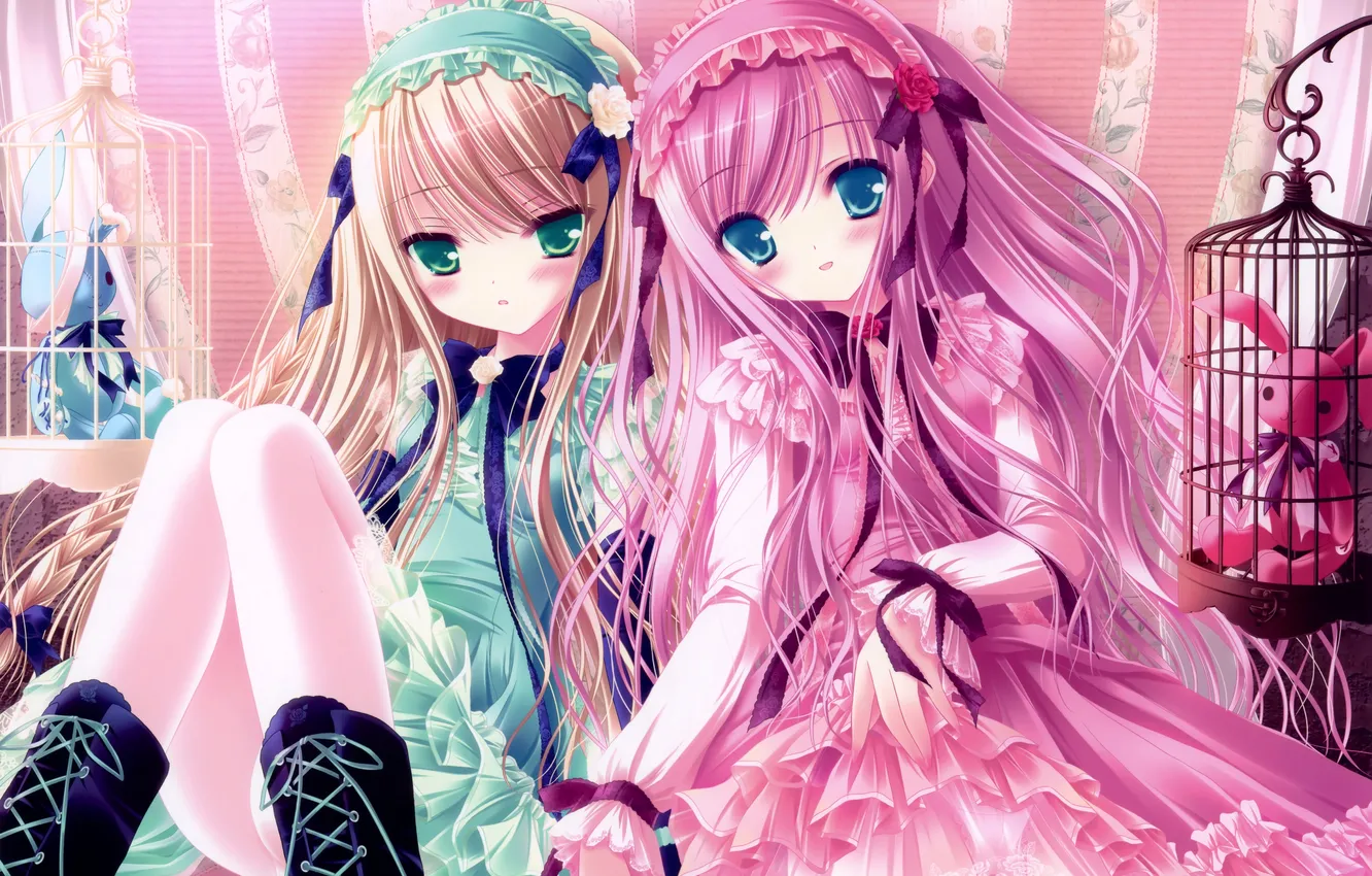 Photo wallpaper look, girl, toy, cell, anime, dress, Petit Four 2