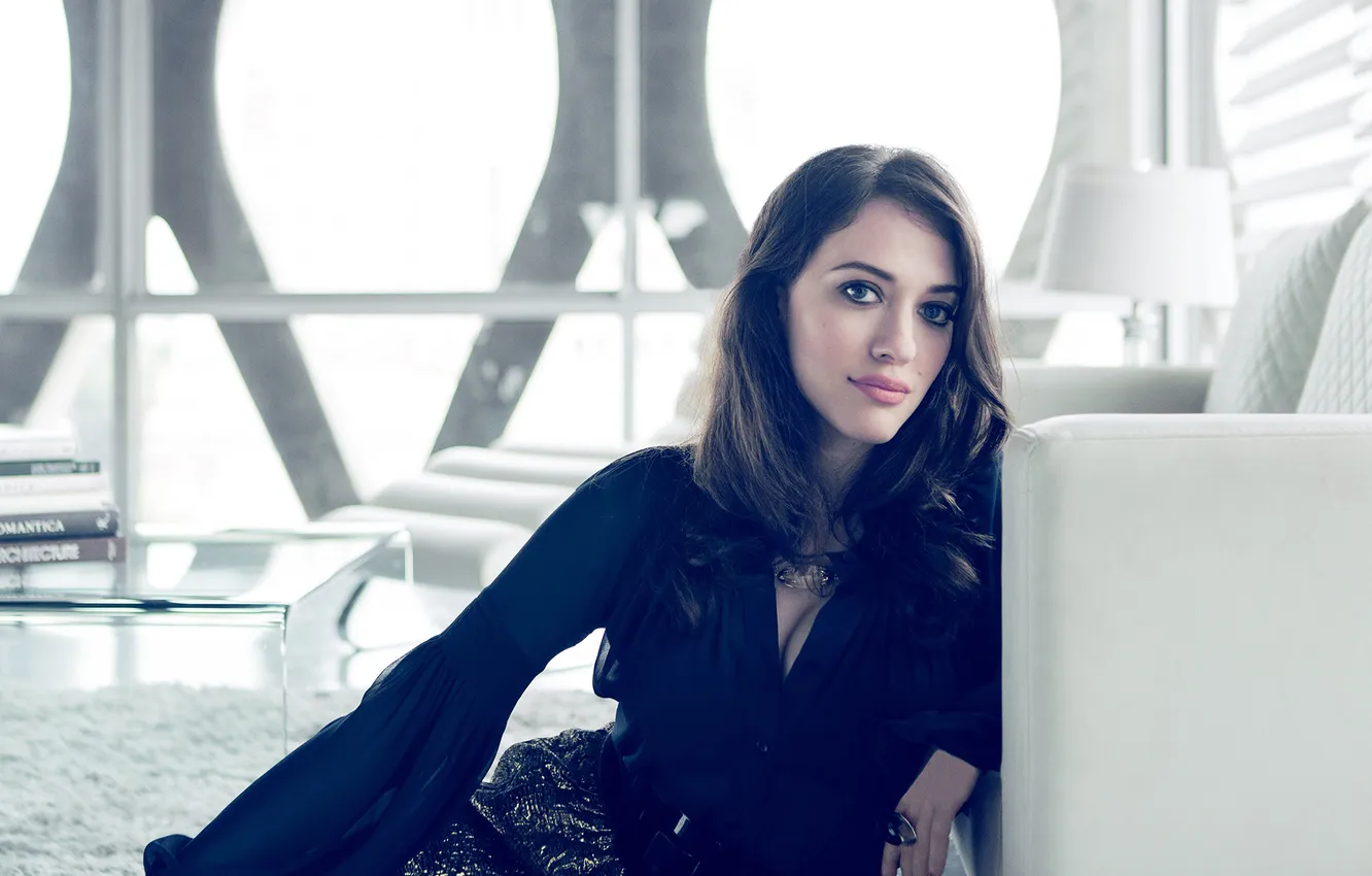 Photo wallpaper actress, brunette, photoshoot, Kat Dennings, Kat Dennings, Isaac Sterling, Zooey