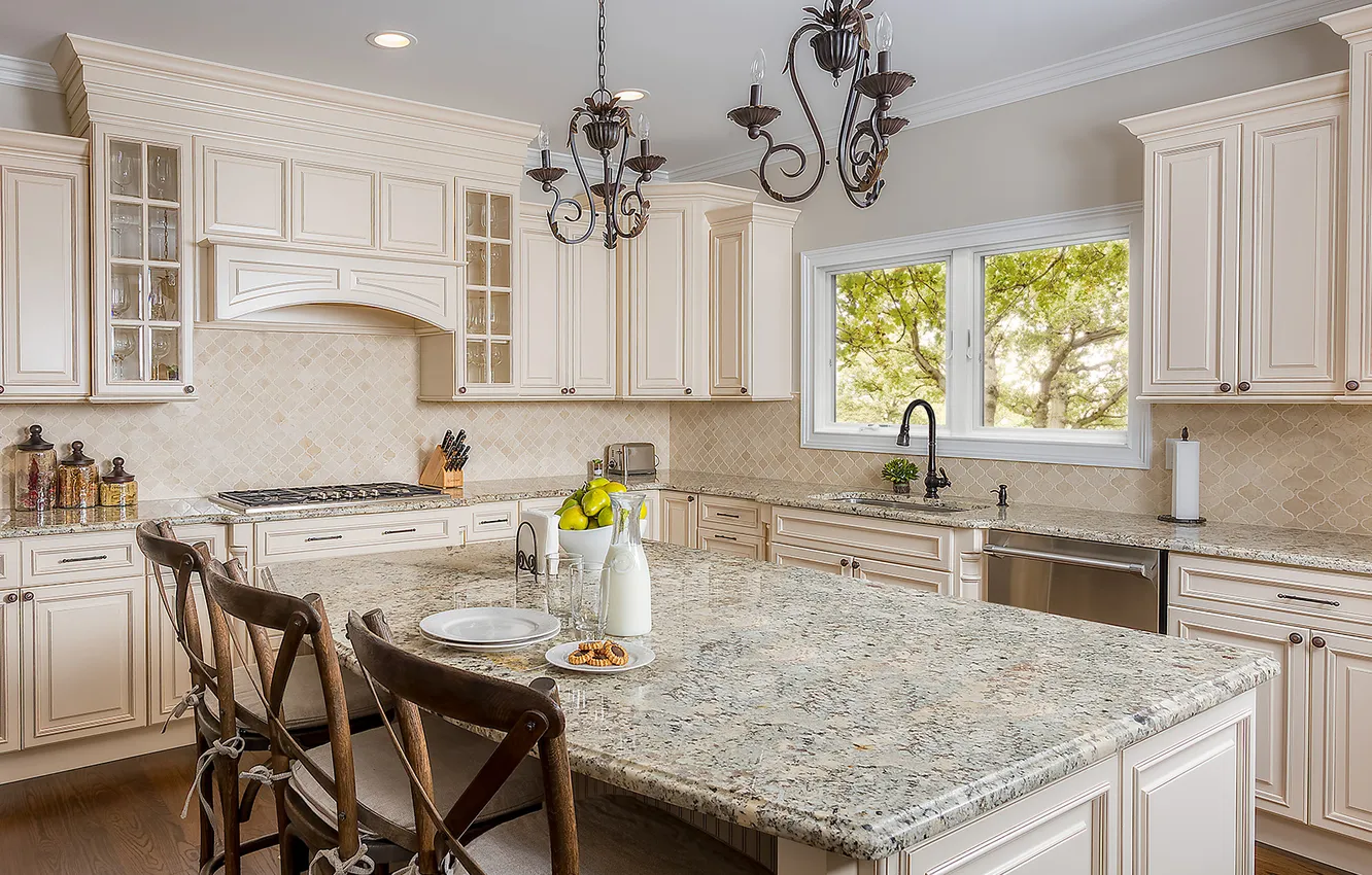 Photo wallpaper design, style, interior, kitchen, dining room