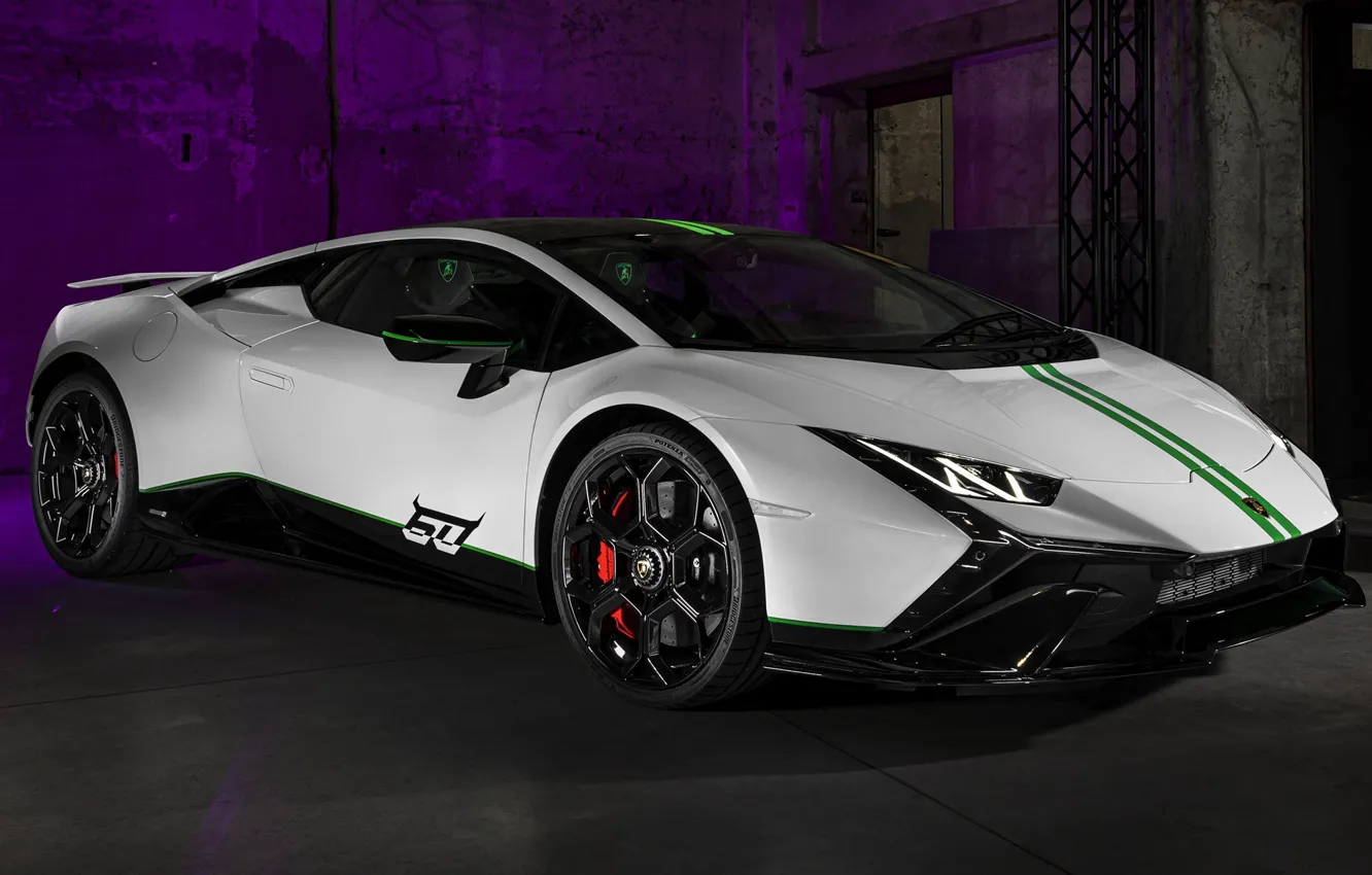 Photo wallpaper Lamborghini, Huracan, 2023, 60th Anniversary Edition, Technique, Lamborghini Huracan Tecnica