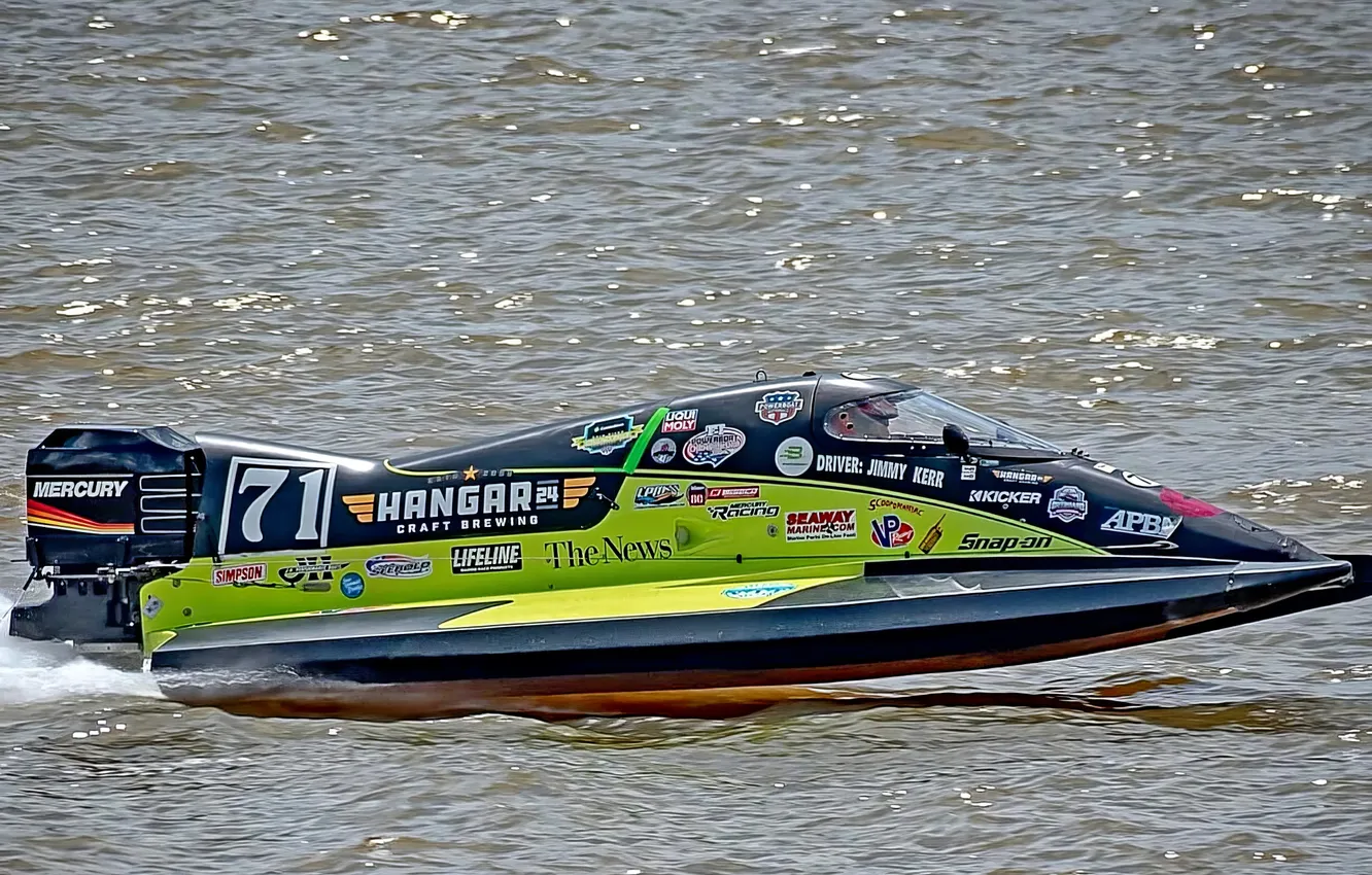 Photo wallpaper race, boat, speed
