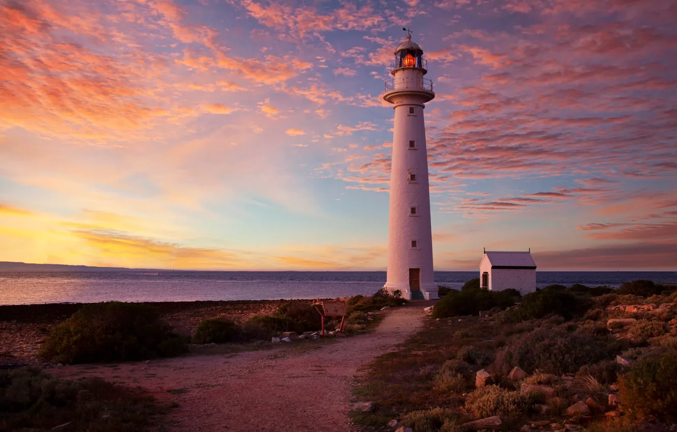 Photo wallpaper coast, lighthouse, Australia