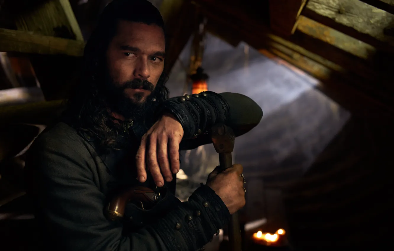 Photo wallpaper look, crutches, John Silver, Black Sails, Black sails, Luke Arnold
