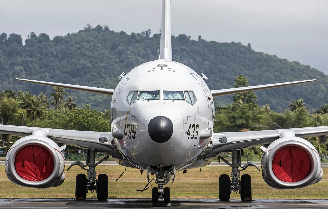 Photo wallpaper the plane, anti-submarine, patrol, Boeing P-8A