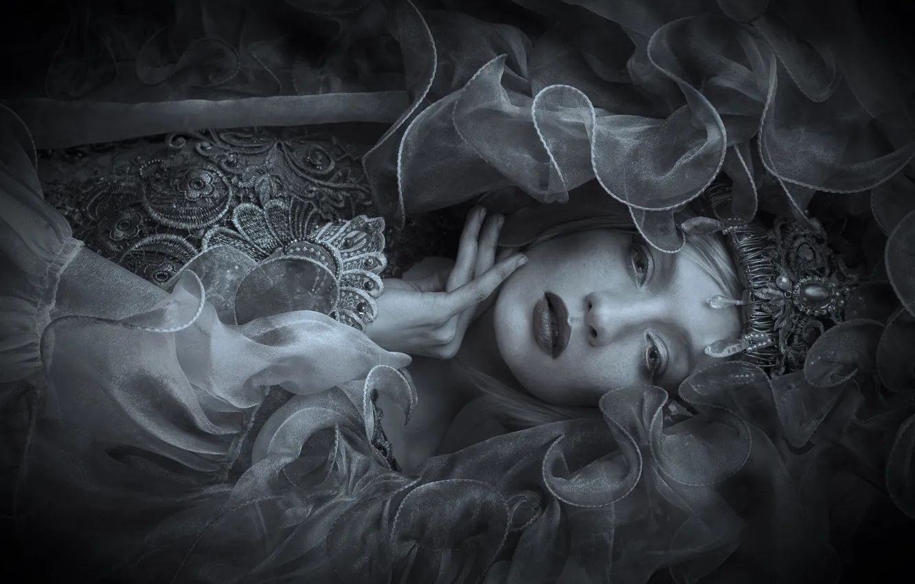 Photo wallpaper girl, decoration, outfit, image