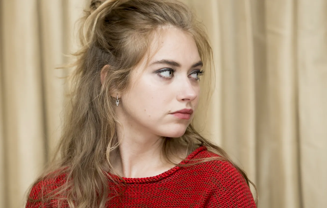Photo wallpaper look, pose, makeup, actress, Imogen Poots, Imogen Poots