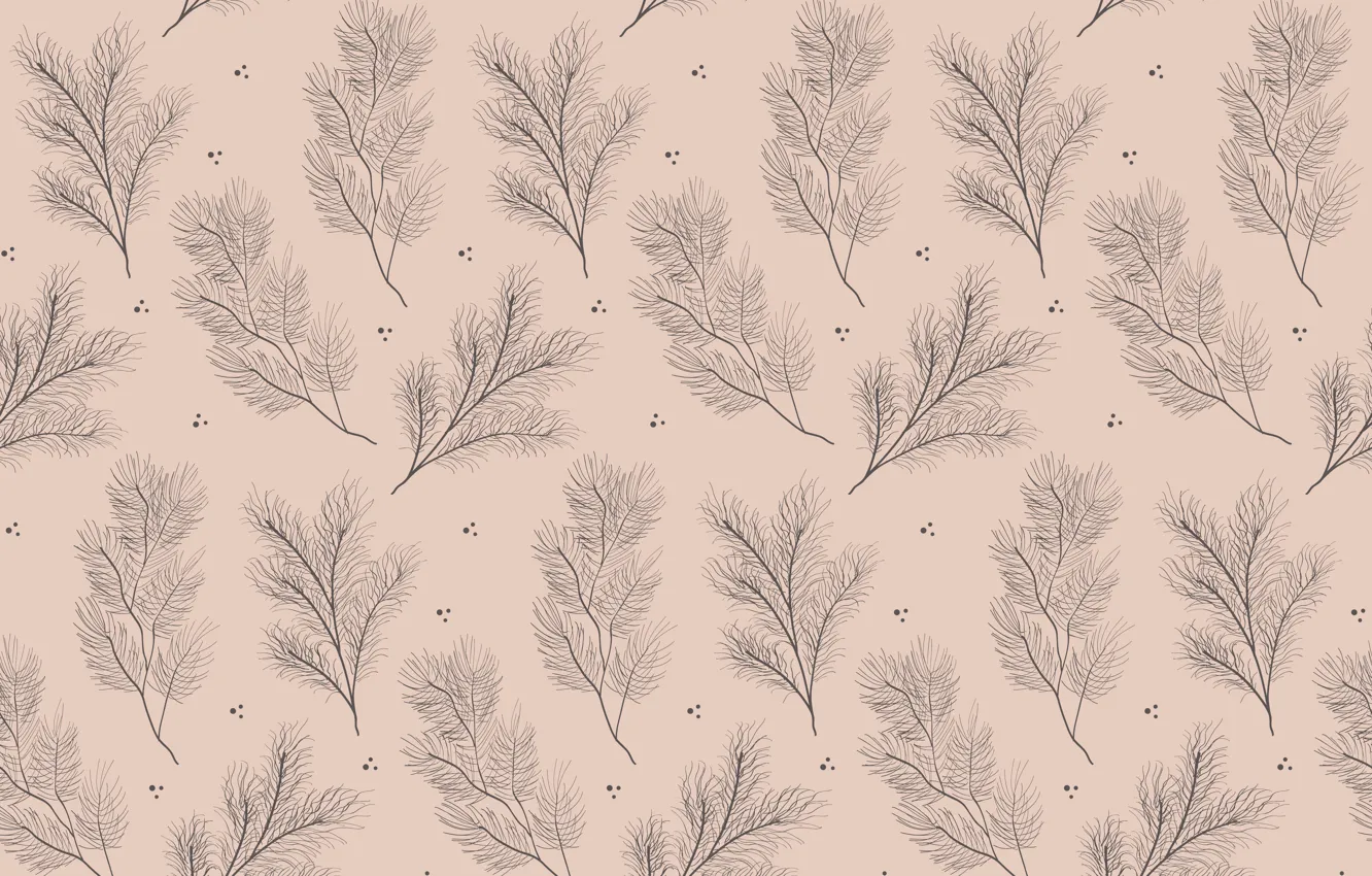 Photo wallpaper branches, background, pattern