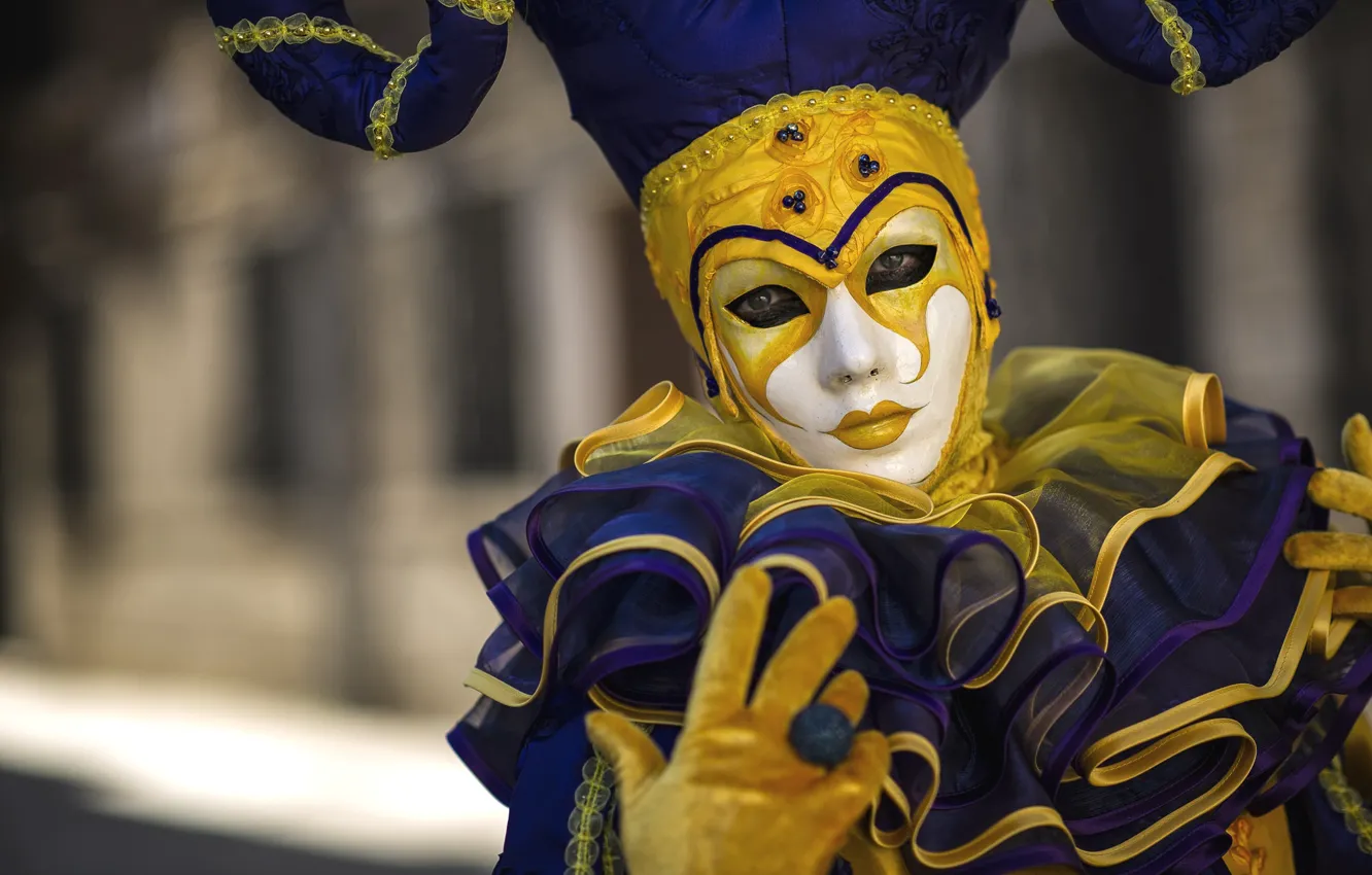 Photo wallpaper mask, costume, carnival