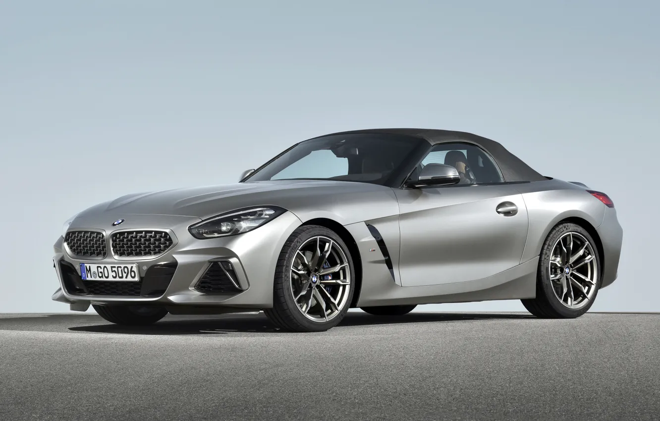 Photo wallpaper grey, BMW, Roadster, BMW Z4, M40i, Z4, the soft top, 2019