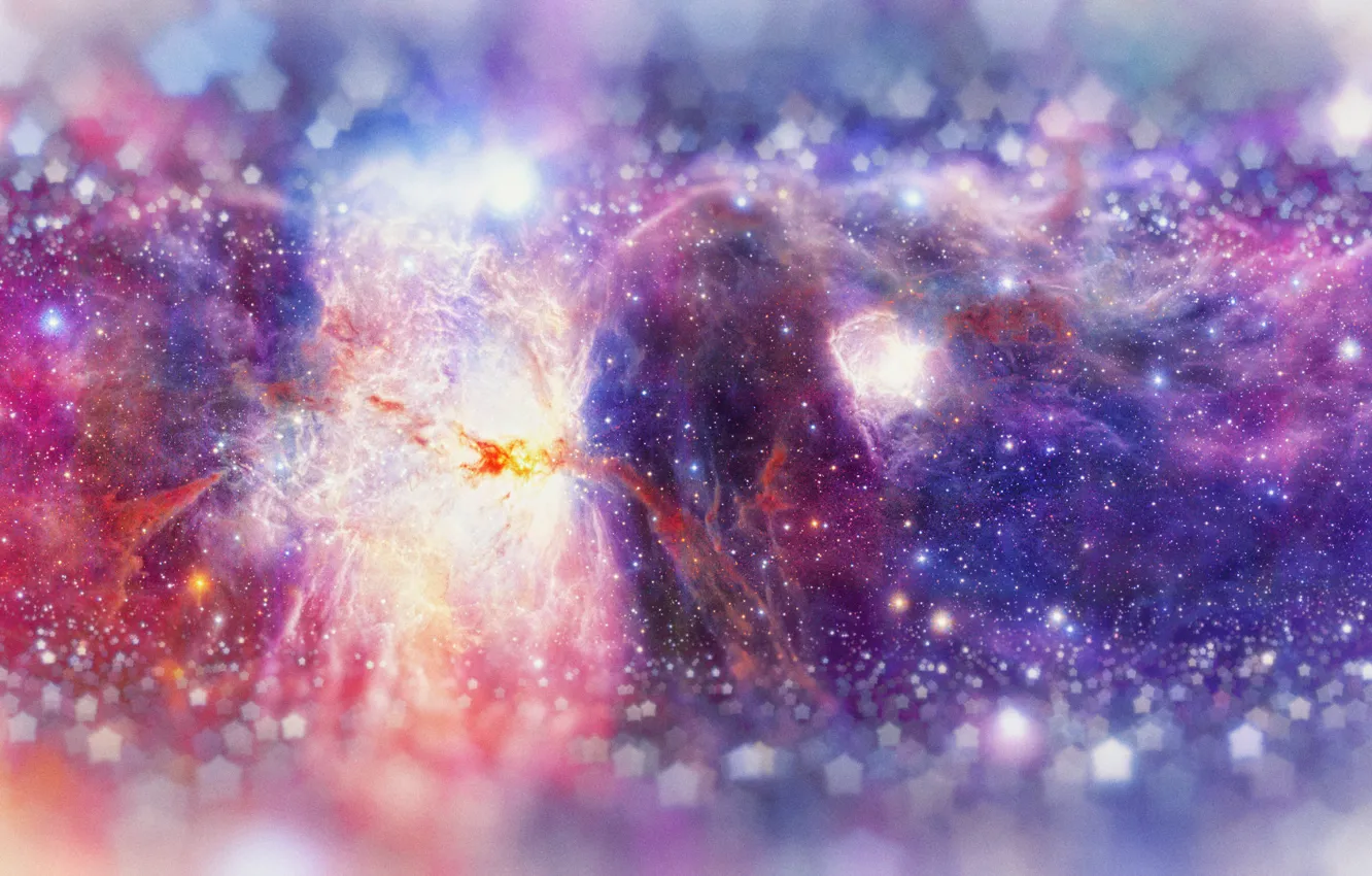 Photo wallpaper space, stars, nebula, galaxy, nebula