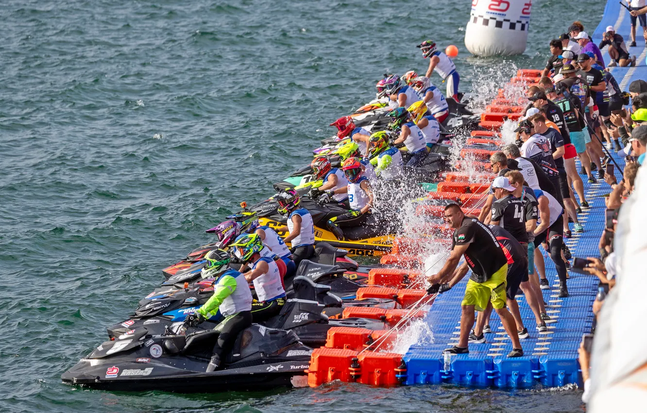 Photo wallpaper speed, boats, races