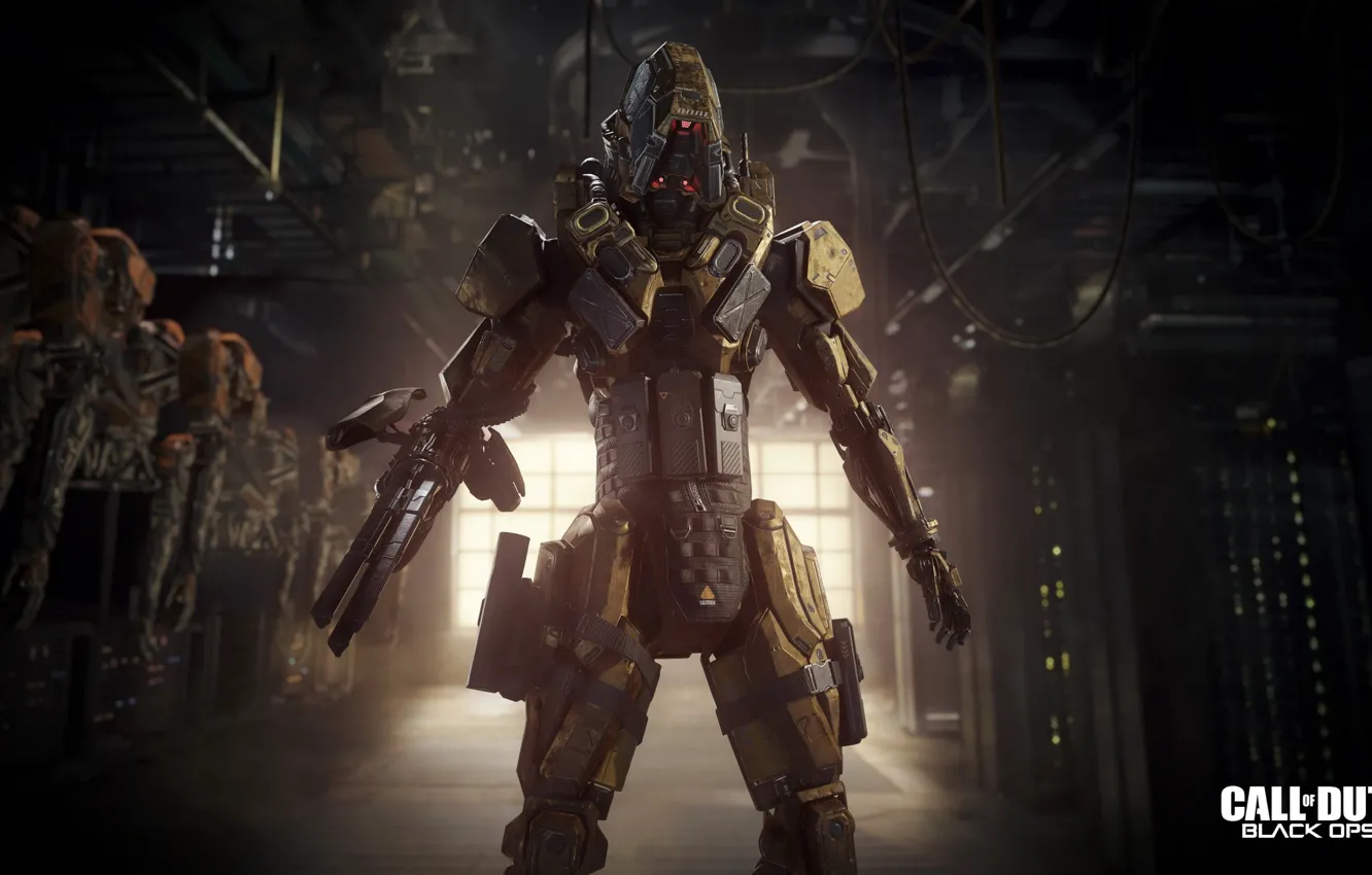 Photo wallpaper weapons, Call of Duty, cyborg, killer, sensors, Reaper, black ops 3, Specalist