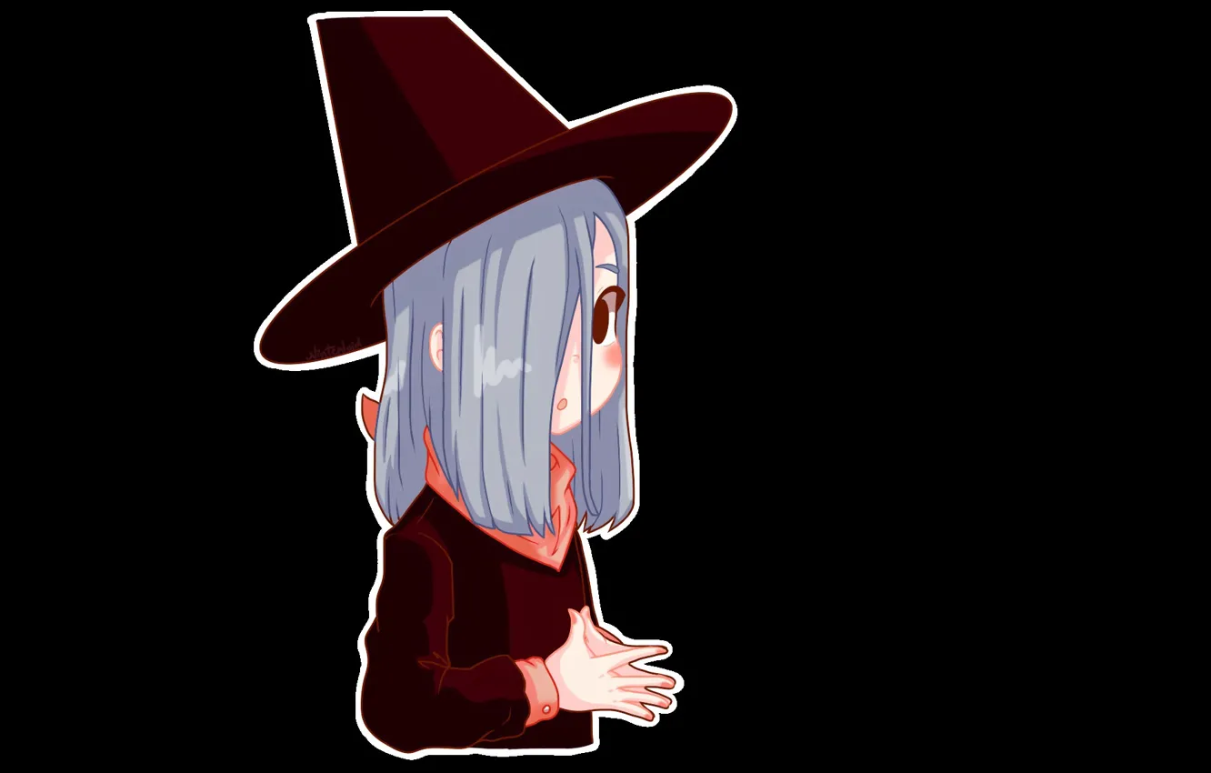 Photo wallpaper Halloween, witch, witch hat, witch, black magic, by Nintenloid