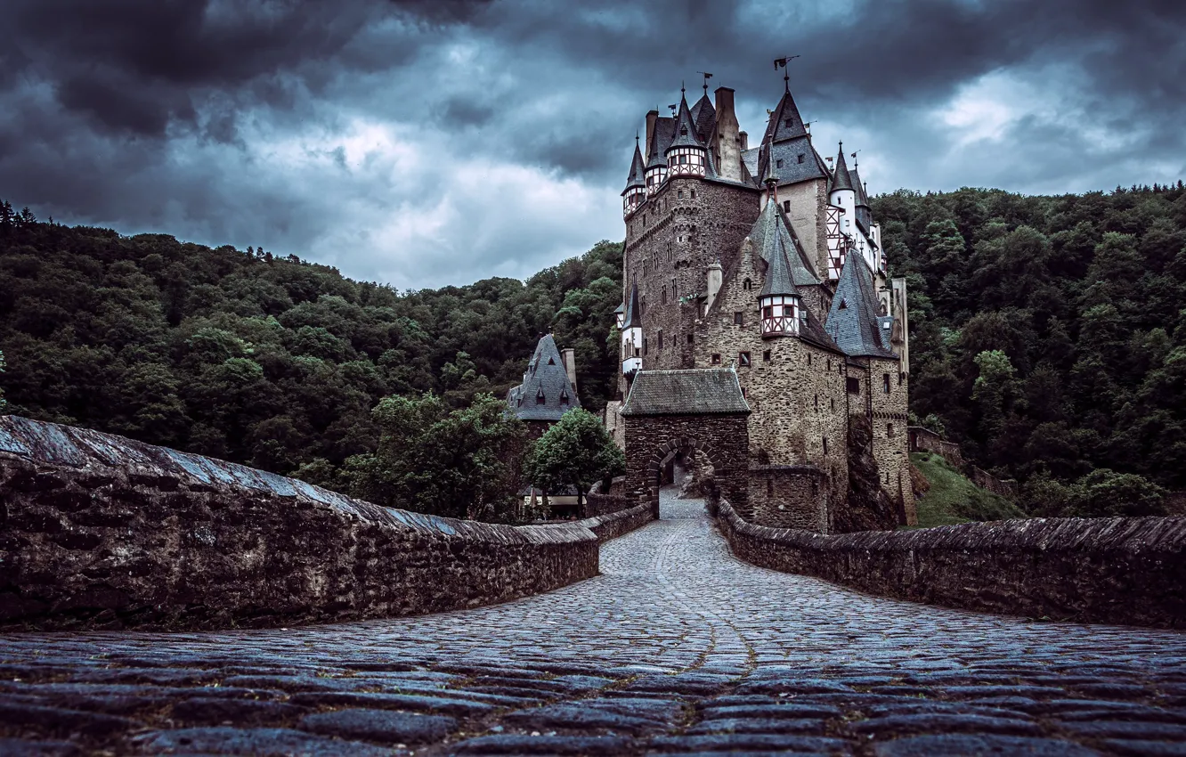 Photo wallpaper castle, Germany, ELTZ