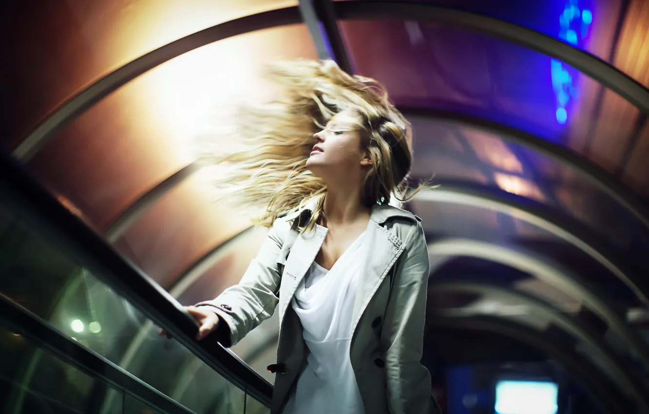 Photo wallpaper girl, pose, background