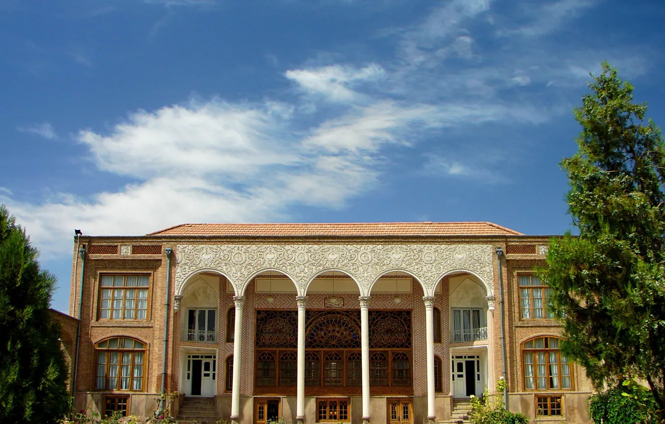 Photo wallpaper city, bridge, building