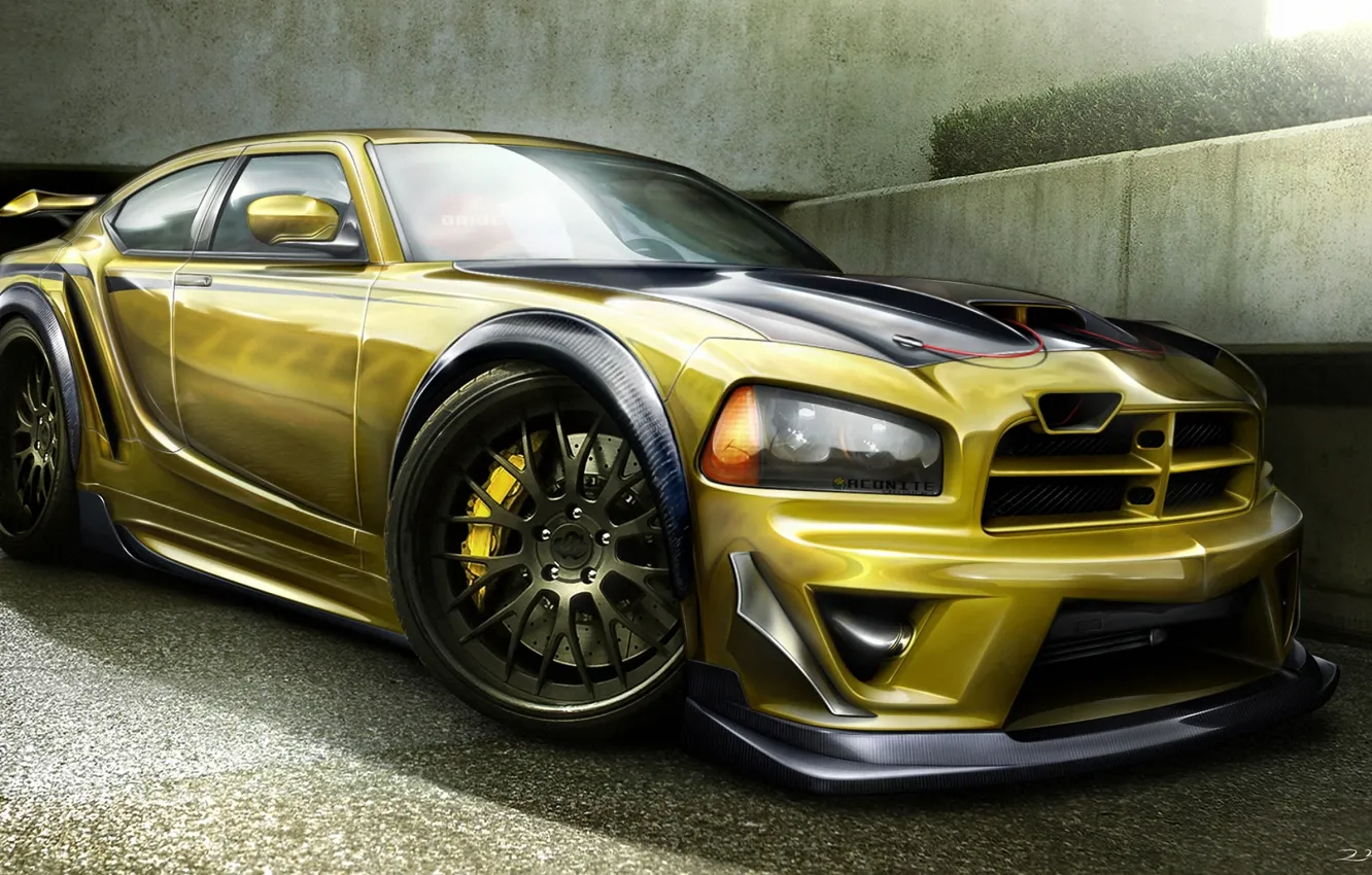 Photo wallpaper figure, Dodge, SRT8, Dodge, Charger, the charger