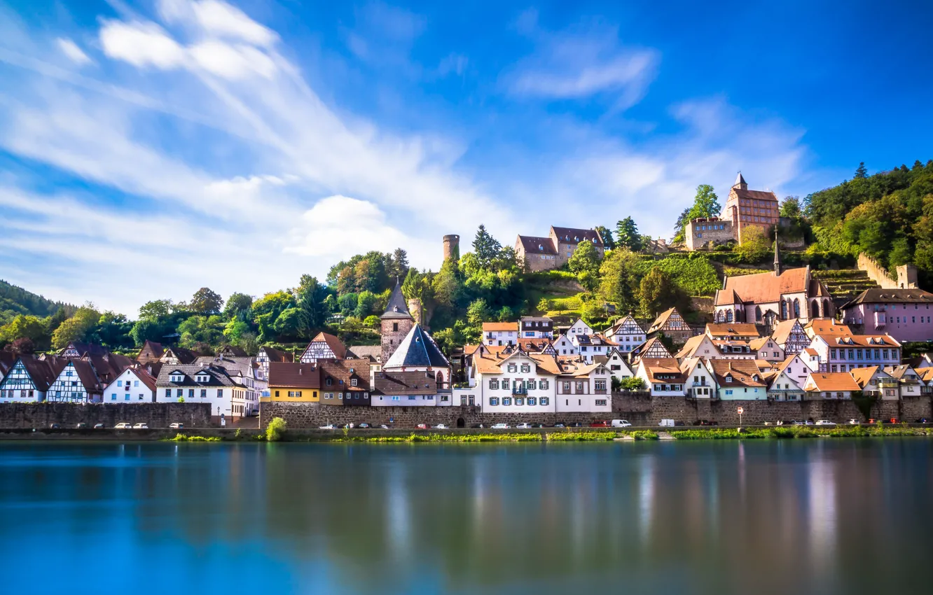 Photo wallpaper Germany, Germany, Hessen, Hisar, Hirschhorn