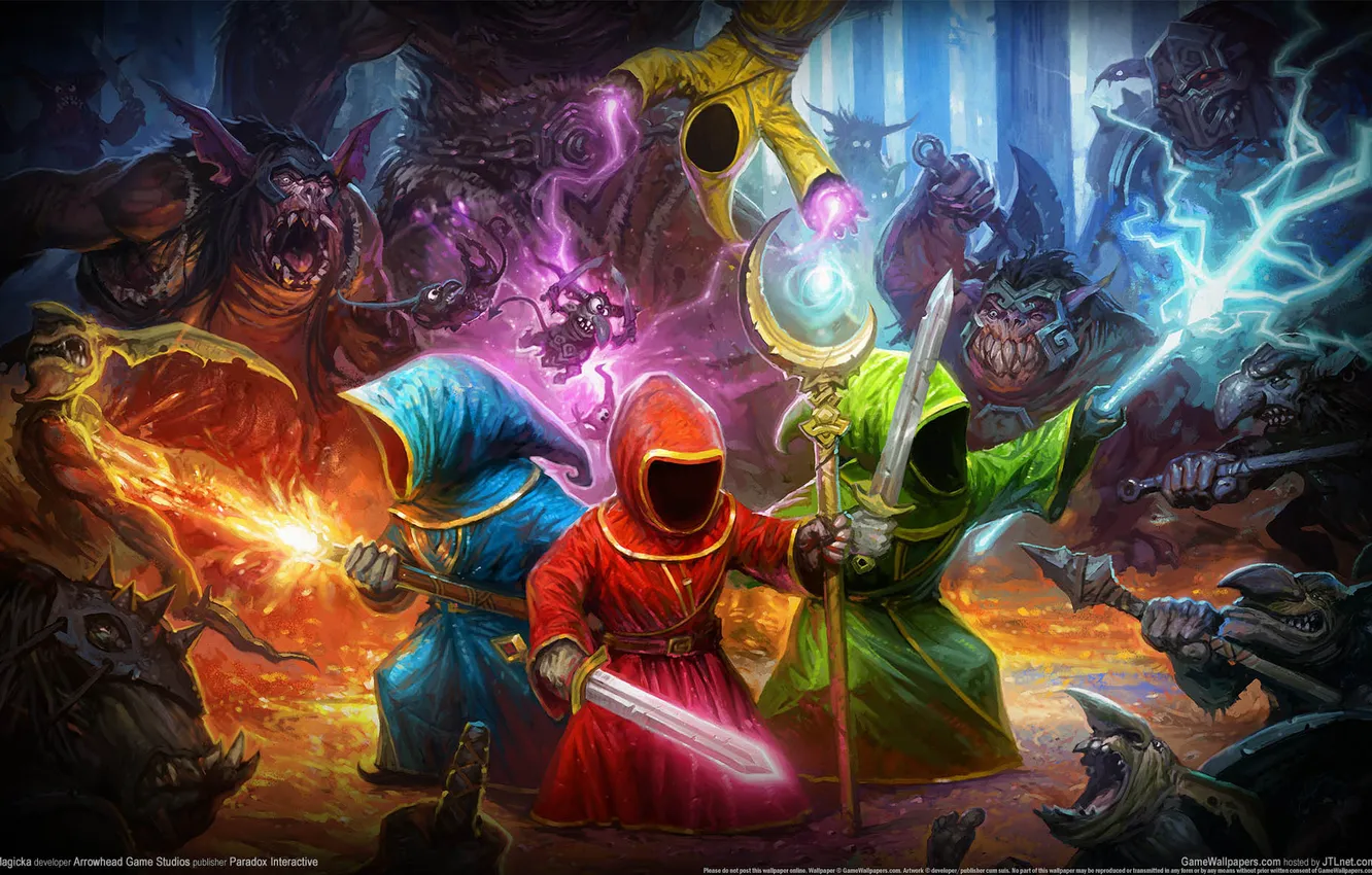 Photo wallpaper Monsters, Wizards, Mages, Magicka