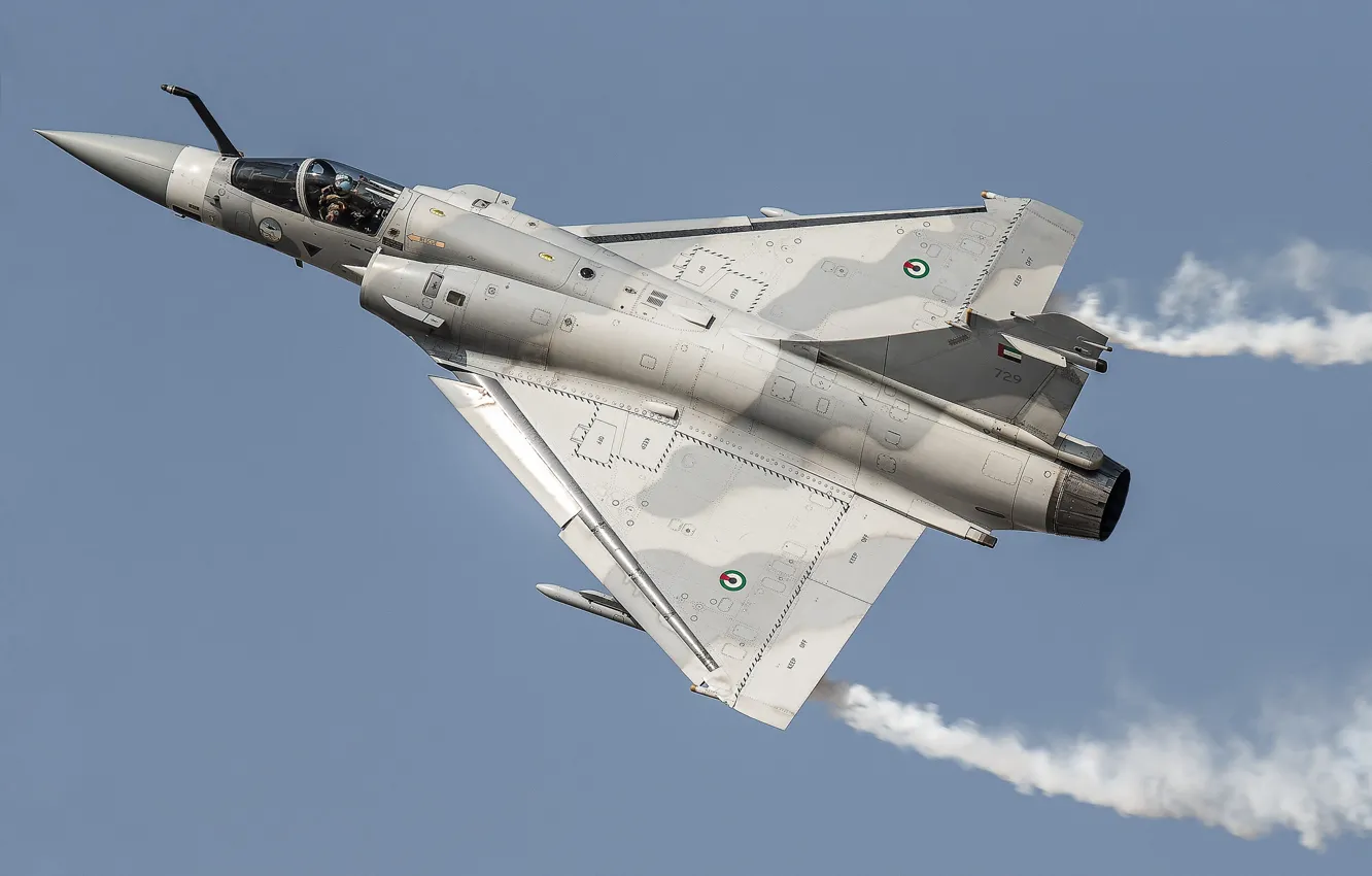 Photo wallpaper fighter, flight, multipurpose, Dassault, Mirage 2000, Mirage 2000