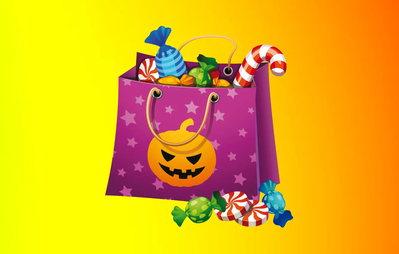 Photo wallpaper holiday, gift, Wallpaper, package, candy, sweets, wallpaper, halloween