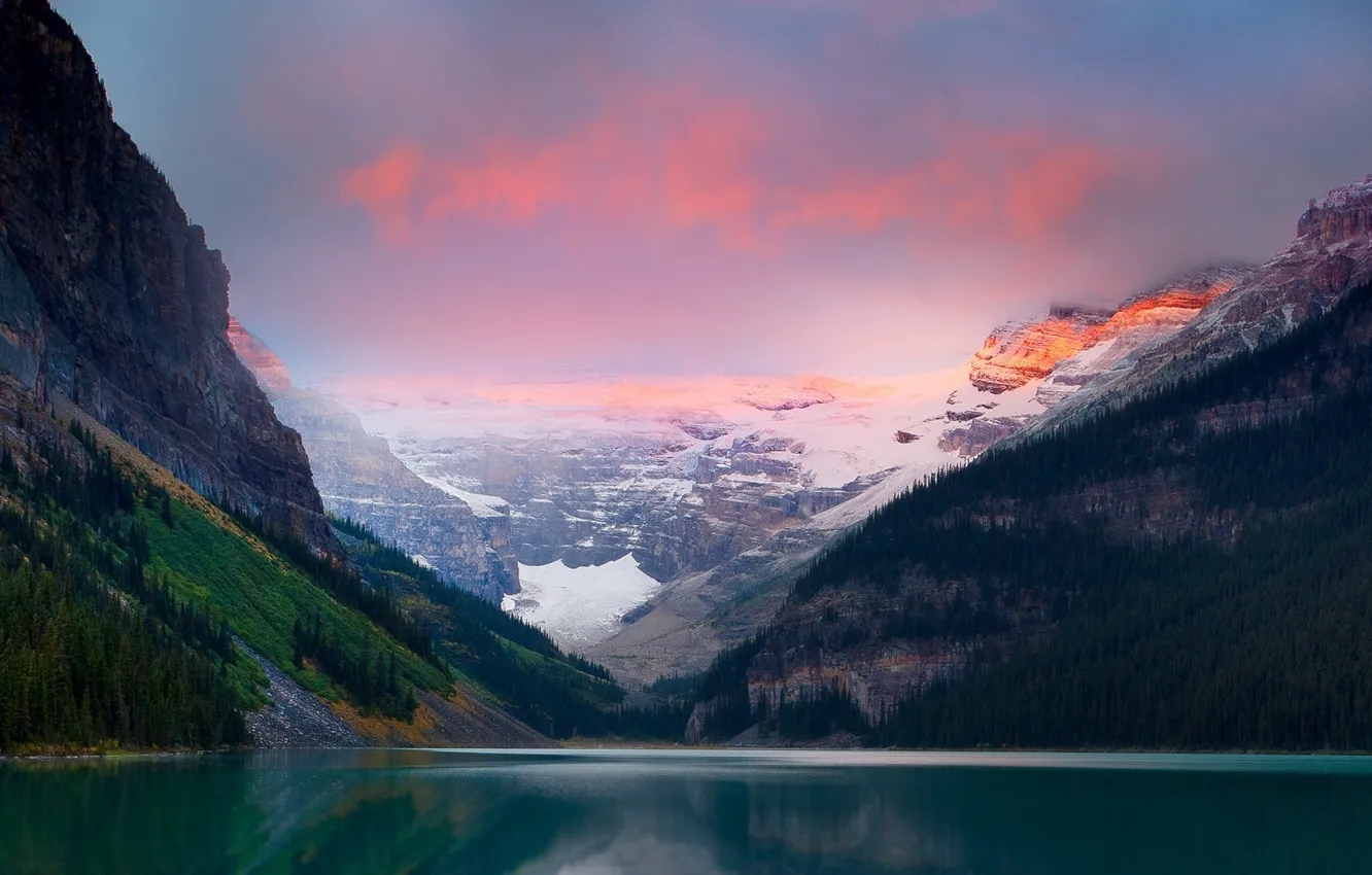 Photo wallpaper landscape, nature, mountains, beauty, scenery, Lake