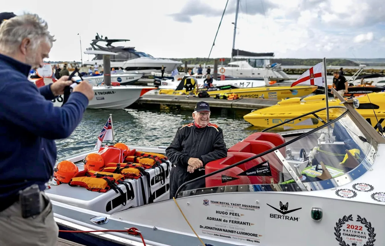 Photo wallpaper race, boat, speed