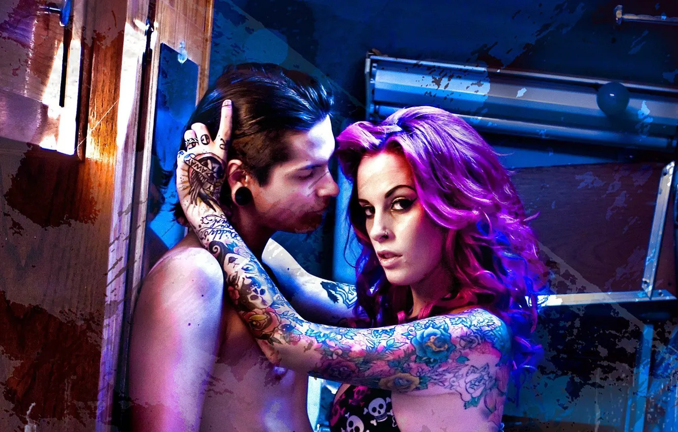 Photo wallpaper passion, woman, feelings, hugs, male