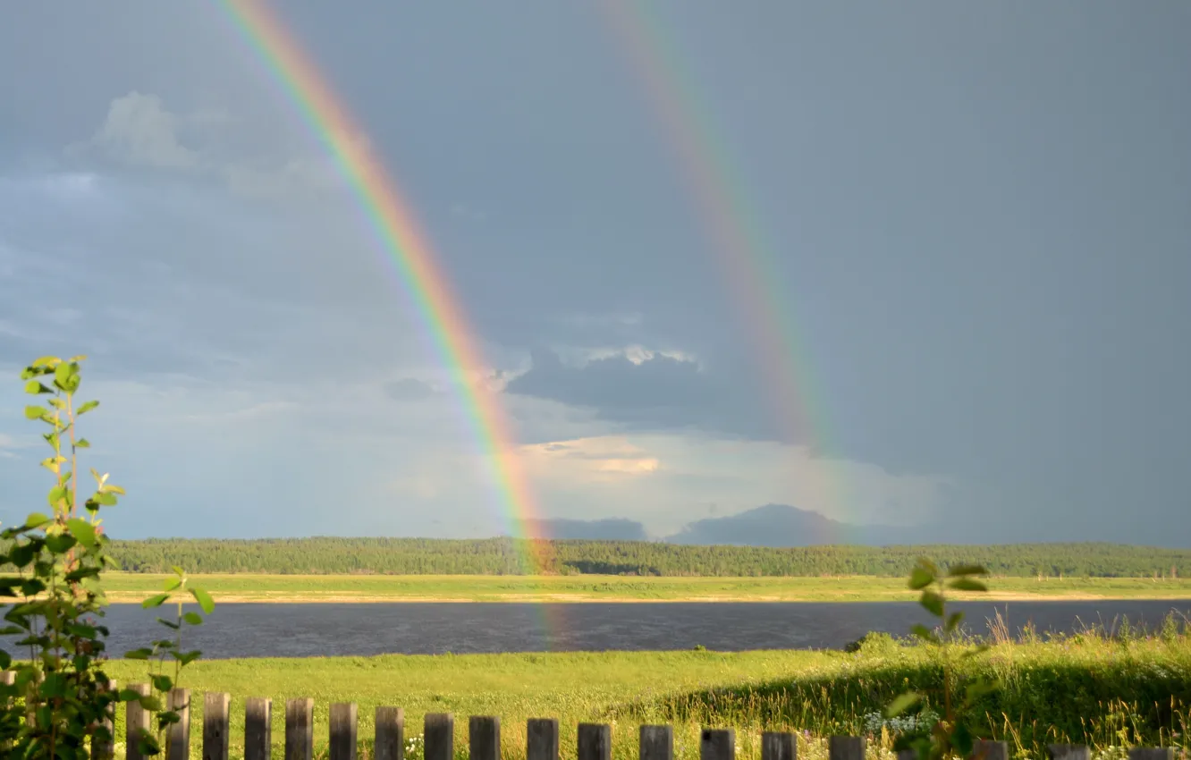 Photo wallpaper summer, color, rainbow, Arkhangelsk oblast