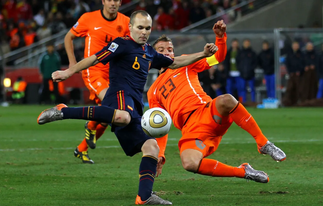 Photo wallpaper football, blow, world Cup 2010, Spain, the world Cup, world cup 2010, World Cup, Andres …