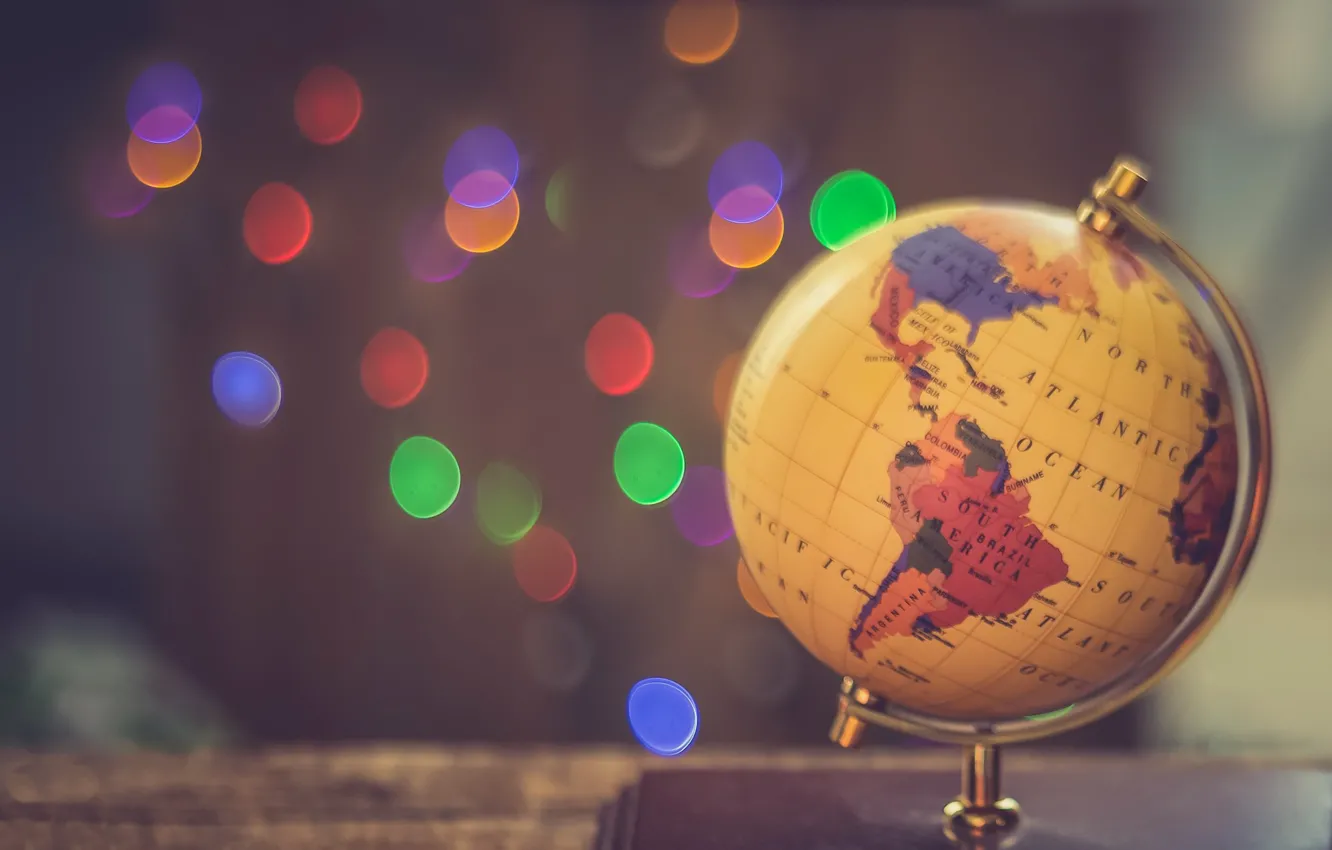 Photo wallpaper fiction, globe, the earth is flat