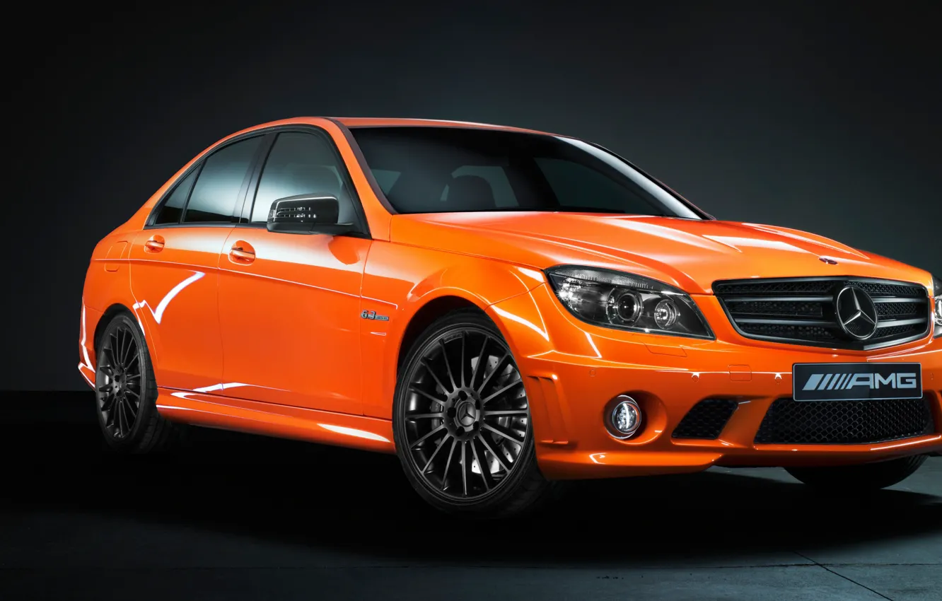 Photo wallpaper Mercedes, auto, Benz C63