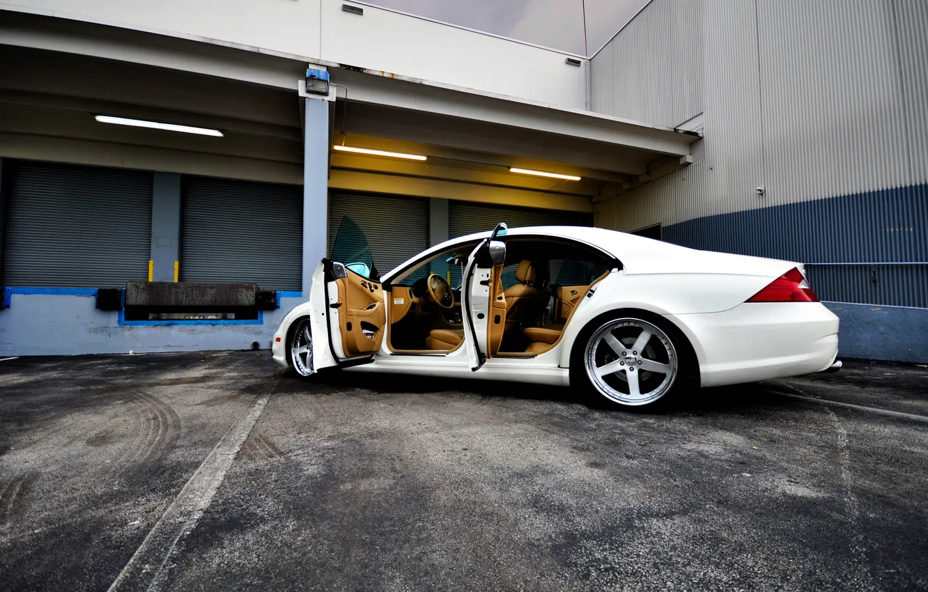 Photo wallpaper CLS, cars, Mercedes, Benz, Mercedes, cars, auto wallpapers, car Wallpaper