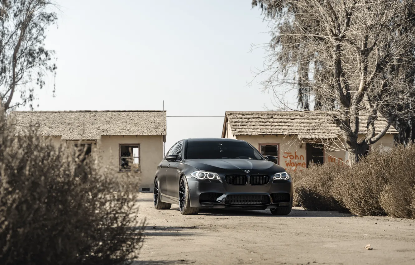 Photo wallpaper Bmw, F10, M5, Daytime Running Lights