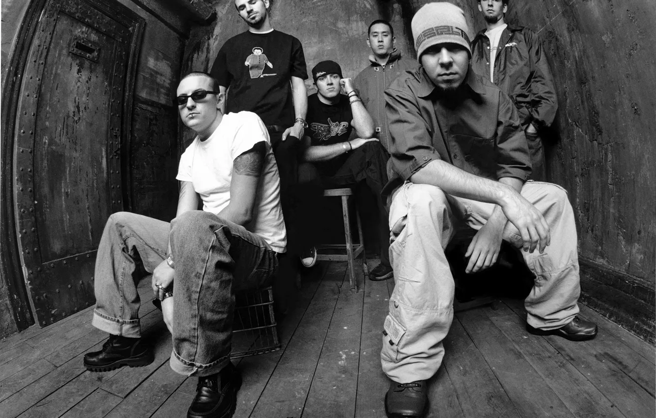 Photo wallpaper linkin park, band, Mike