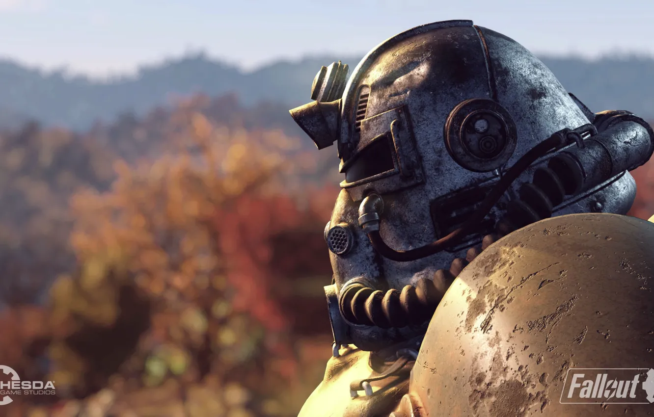 Photo wallpaper helmet, Fallout, Bethesda Softworks, Bethesda, Brotherhood, Bethesda Game Studios, Brotherhood of Steel, Fallout 76
