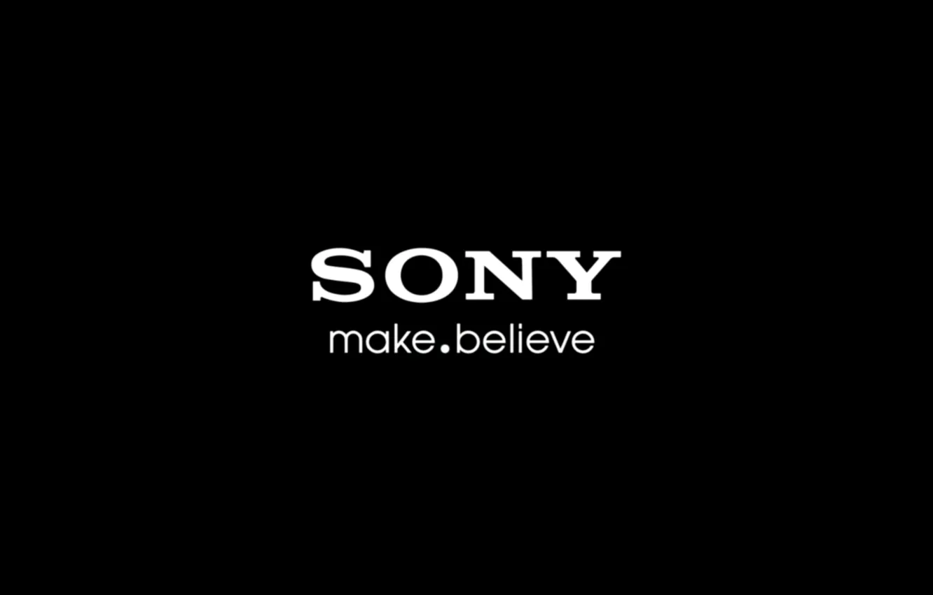 Photo wallpaper logo, Sony, believe, make